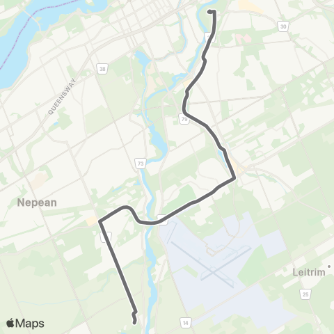 OC Transpo Hurdman - Leikin map