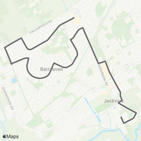 OC Transpo St. Joseph Catholic High School map