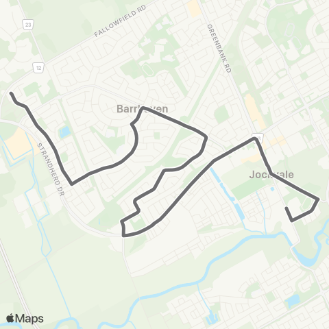 OC Transpo St. Joseph Catholic High School map