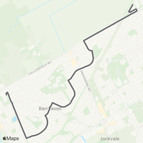 OC Transpo Cedarview Middle School map