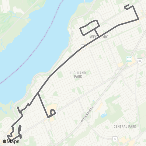 OC Transpo Lincoln Fields - Tunney's Pasture map