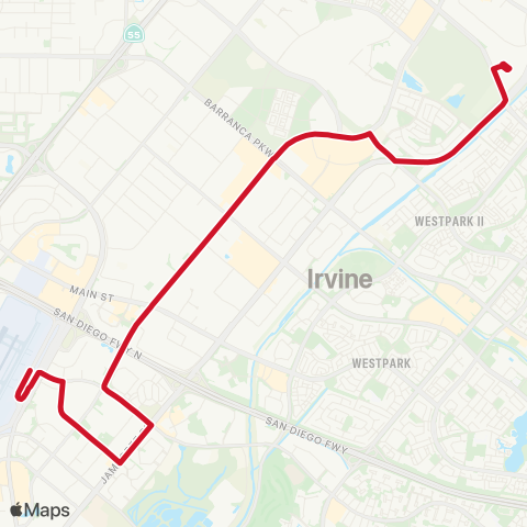 OCTA Ishuttle 400a map