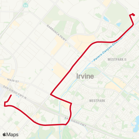 OCTA Ishuttle 401b map