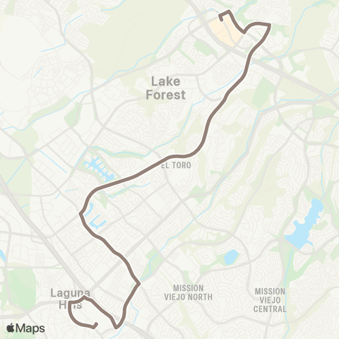 OCTA Foothill Ranch - Laguna Hills map