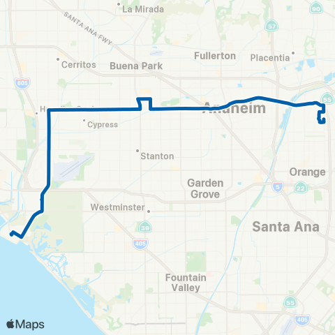 OCTA Seal Beach - Orange map