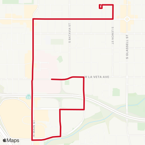 OCTA Orange TC - St Joseph Hospital map