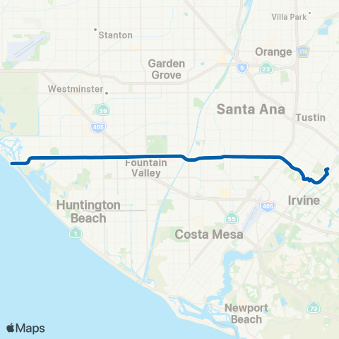 OCTA Sunset Beach - Tustin map