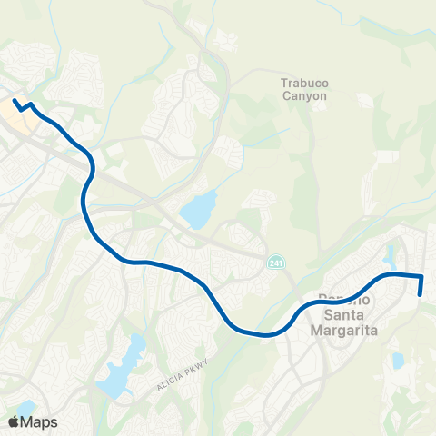 OCTA Mission Viejo - Rancho Santa Margarita map