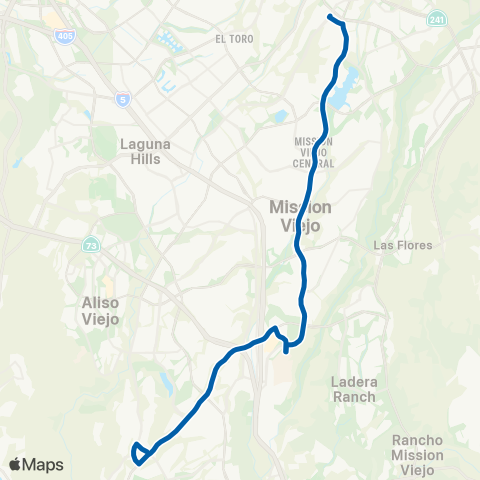 OCTA Mission Viejo - Laguna Niguel map