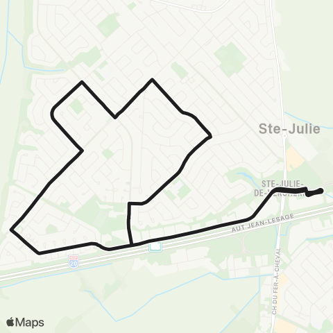 exo Sainte-Julie Sainte-Julie (Principale) map