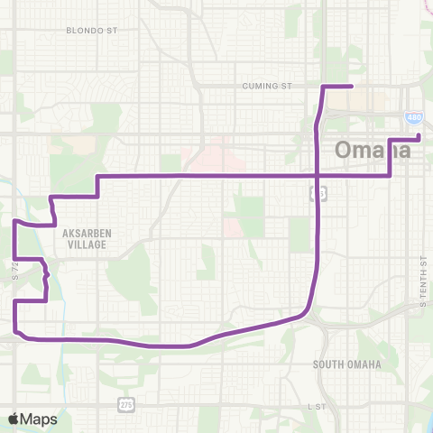 Metro Leavenworth Street map