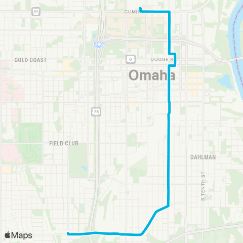 Metro South Omaha map