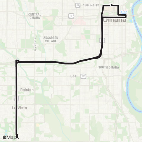 Metro South 84th  Express map