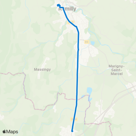 Ondéa - Lignes scolaires Pôle d'échanges Entrelacs - Parking de l'Albanais map