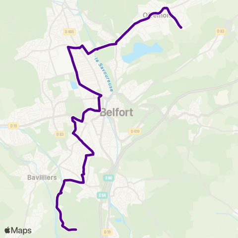 Optymo Offemont - Pépinière map