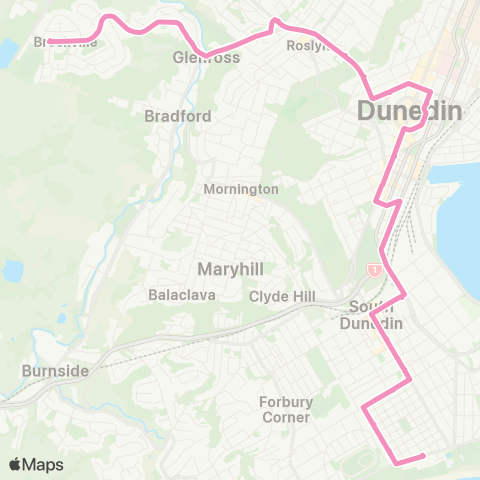 Orbus Dunedin St Kilda - City - Brockville map