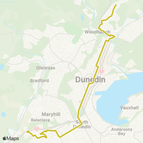 Orbus Dunedin Calton Hill - City - Pine Hill map