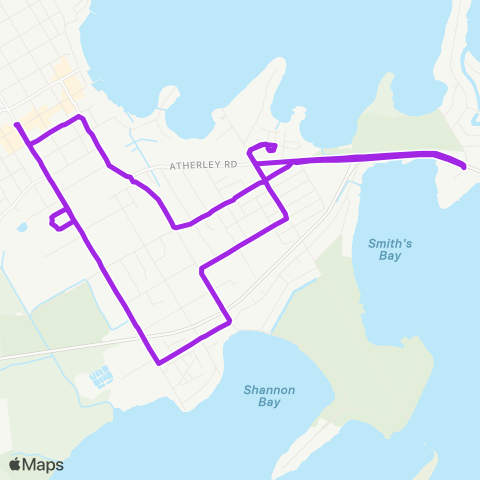 Orillia Transit South map