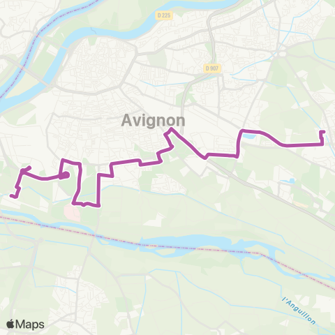 Orizo Montfavet - Avignon TGV map