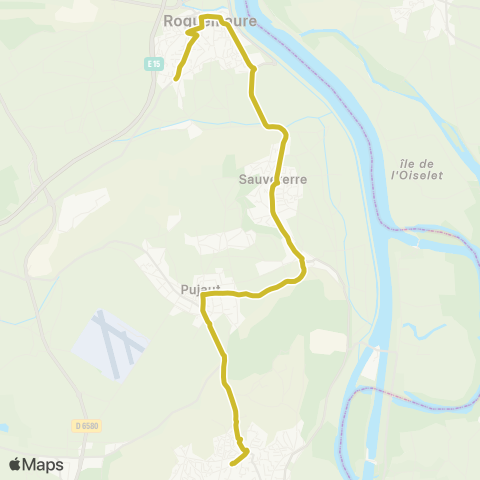 Orizo Roquemaure / Sauveterre - Lycée J. Vilar / Clg le Mourion map