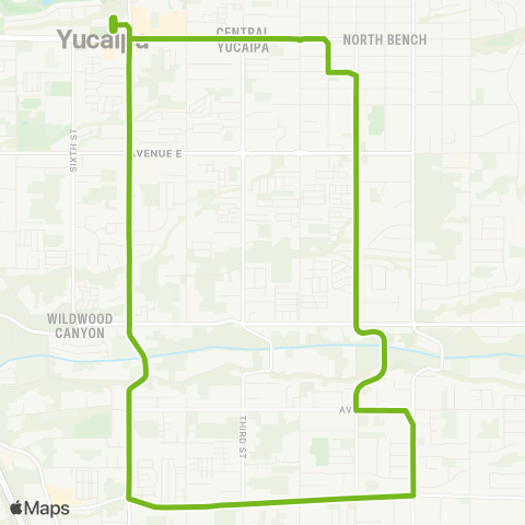 Omnitrans Yucaipa map