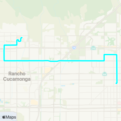 Omnitrans Fontana / Baseline / Chaffey map