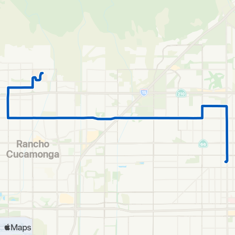 Omnitrans Fontana / Baseline / Chaffey map