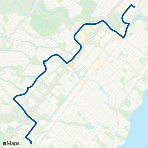 Oakville Transit Glen Abbey South map