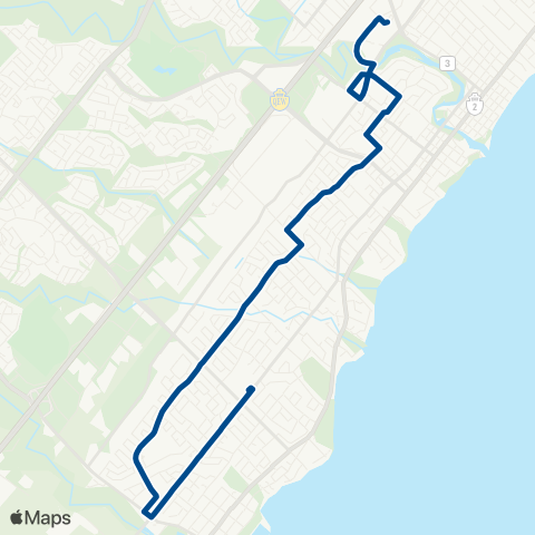 Oakville Transit Bridge map