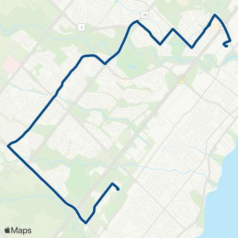 Oakville Transit Westoak Trails map