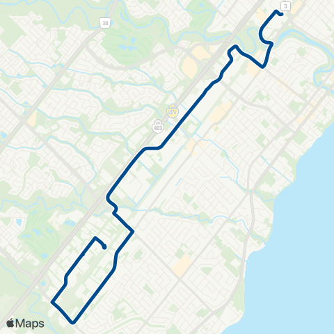 Oakville Transit West Industrial map