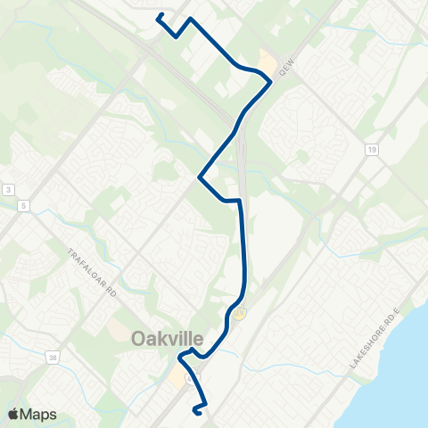 Oakville Transit East Industrial map