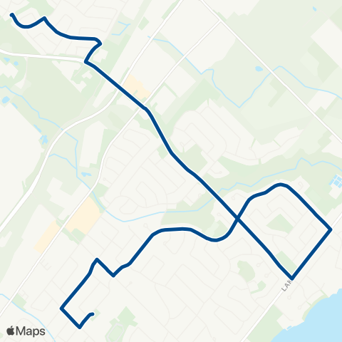 Oakville Transit O.T.H.S. map