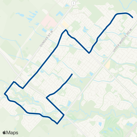 Oakville Transit Garth Webb map