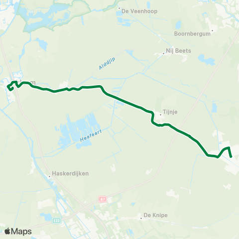 Arriva Akkrum - Gorredijk map