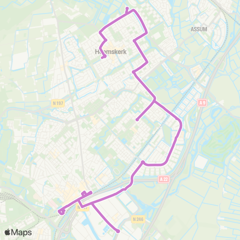 Connexxion Beverwijk Station - Heemskerk Centrum map