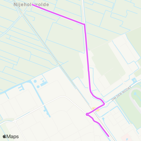 Arriva Nijeholtwolde - Wolvega, Station map