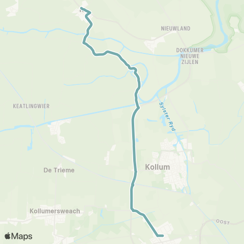 Arriva Ee - Buitenpost, Station map