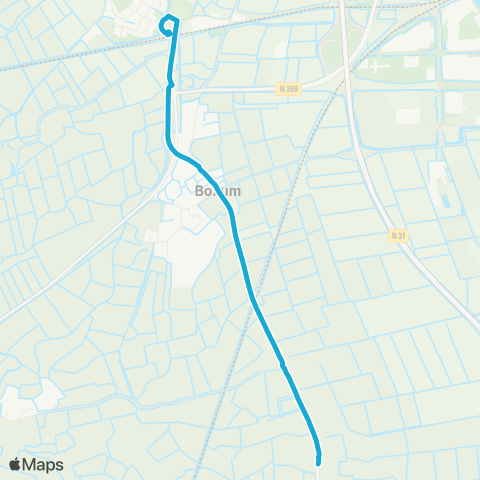 Arriva Jellum - Deinum, Station map