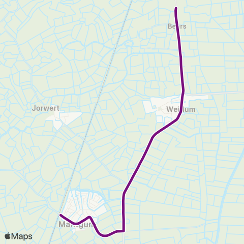 Arriva Jellum - Mantgum, Station map