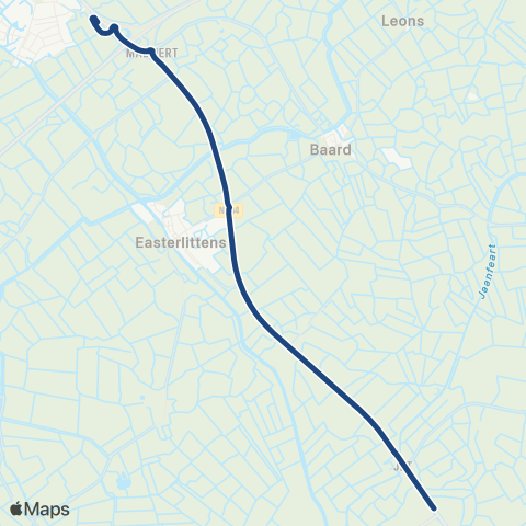 Arriva Britswert, Froonackerdyk - Winsum, Busstation map