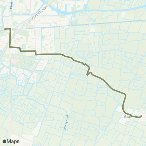 Arriva Achlum, Jonkerschap - Harlingen, Station map