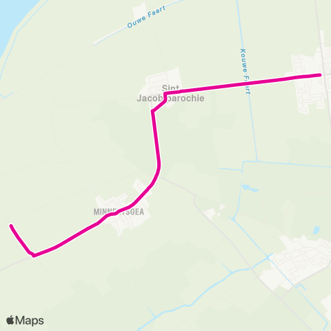 Arriva Firdgum - Sint Annaparochie map