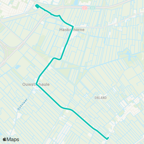 Arriva Rotsterhaule, Kampweg - Joure, Busstation map