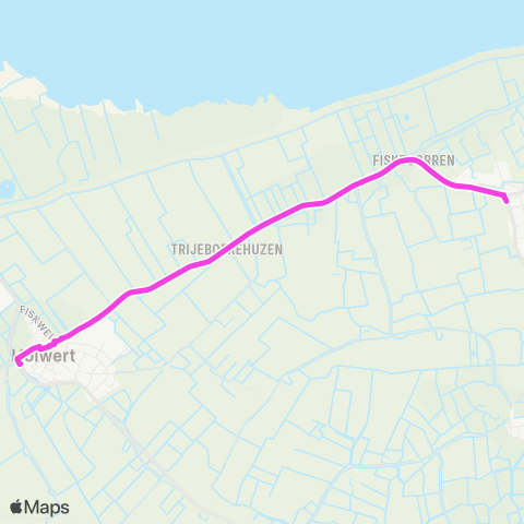 Arriva Ternaard, Stationsweg - Holwerd, Prov. weg map