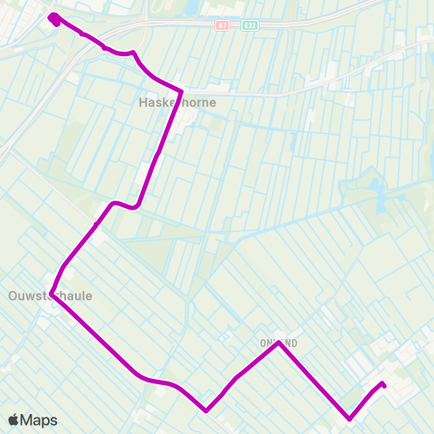 Arriva Sintjohannesga - Joure, Busstation map