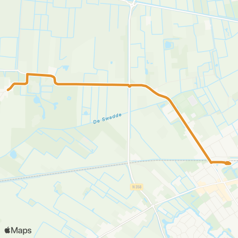 Arriva Veenklooster - Buitenpost map