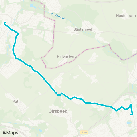 Arriva Sittard via Merkelbeek - Brunssum map