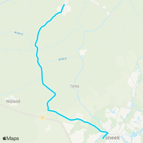 Arriva Easterein - Sneek, Busstation map