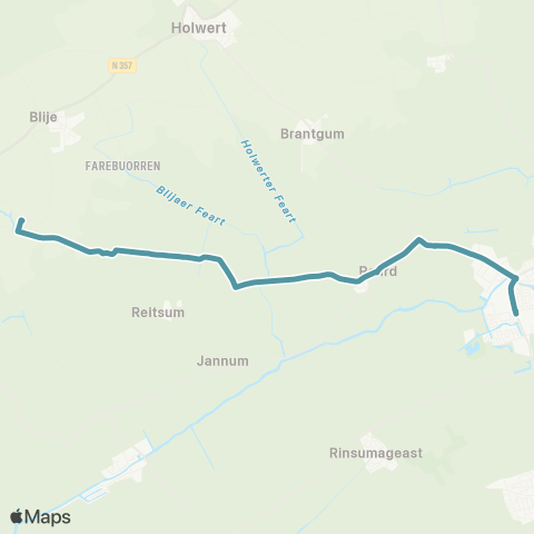 Arriva Hegebeintum - Dokkum, Sionsberg map